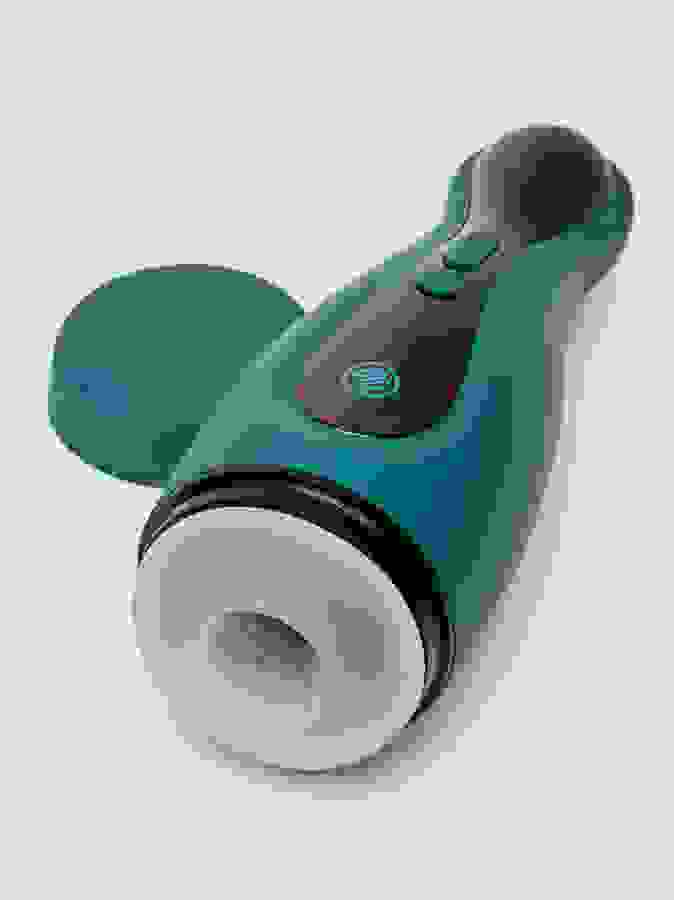 Blowmotion Suction Vibrating Male Masturbator, Green, hi-res